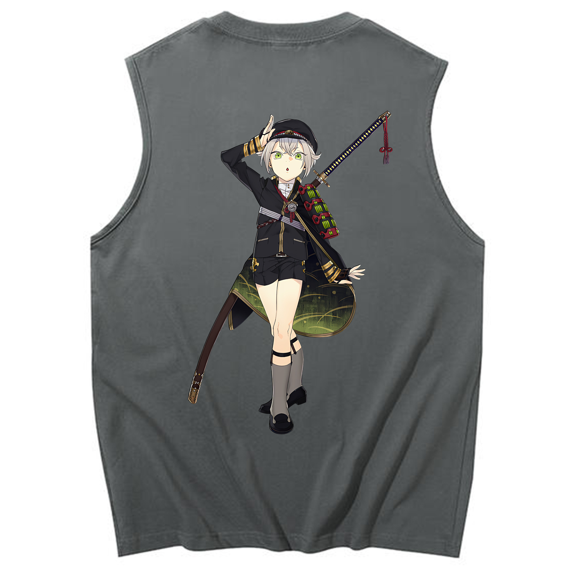 （画像用） 刀剣乱舞 Touken Ranbu コットン100％タンクトップ（背面プリント）